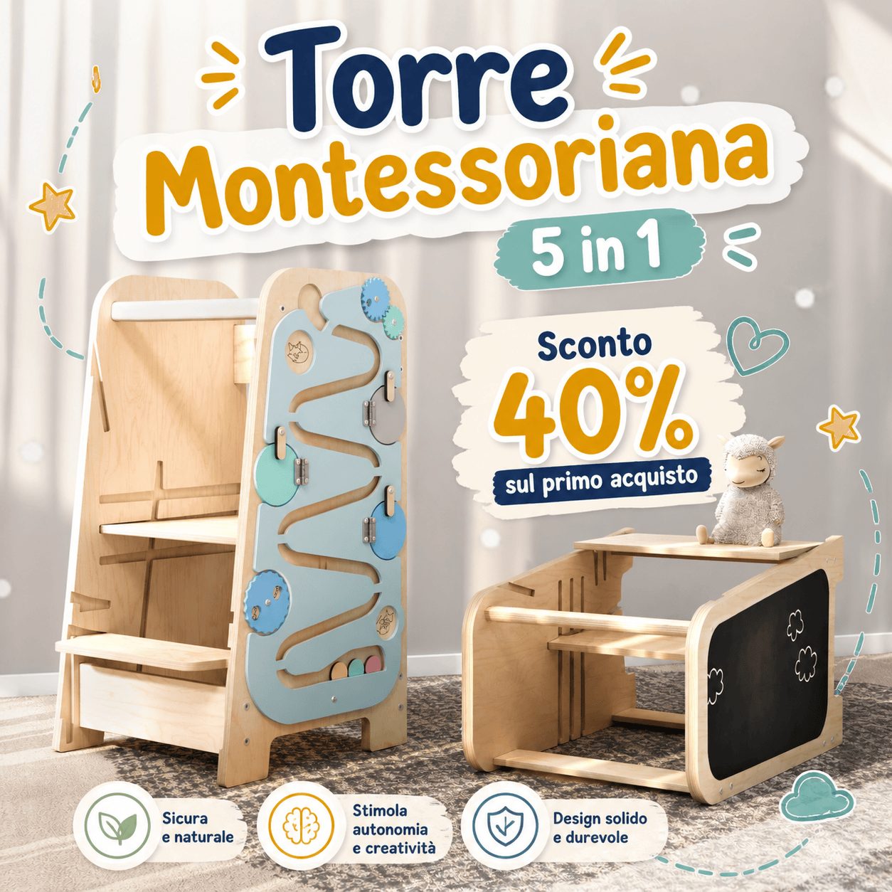 torre montessoriana 5 1 promo